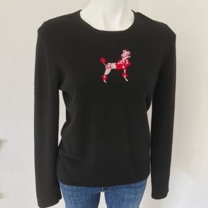 CASHMERE Daniel Bishop Poodle Sweater sz. L